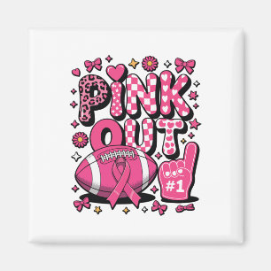 Aimant Pink Out Footbyll Jeu Cheval Cancer du sein Prix