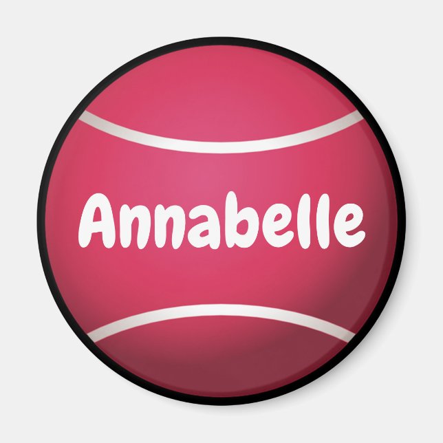 Aimant Pink Tennis Ball Personnaliser (Devant)