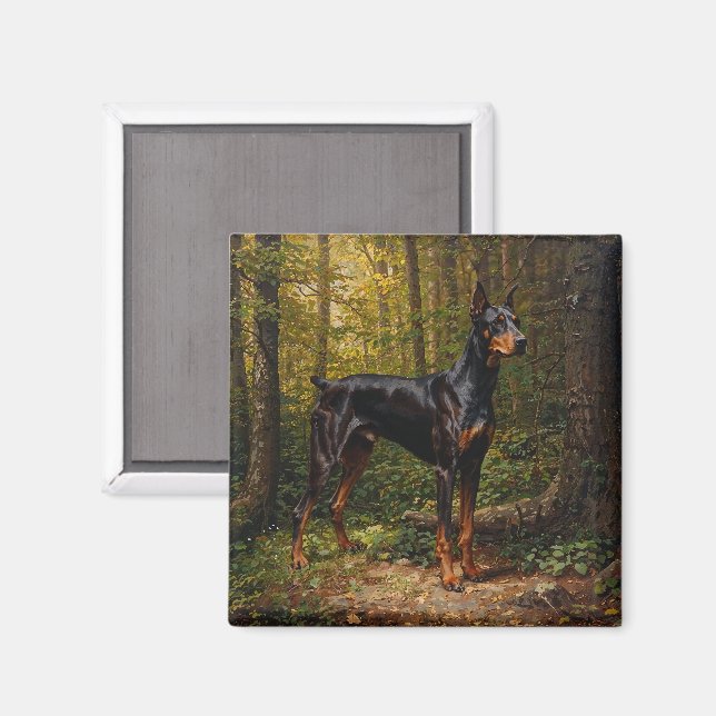 Aimant Pinscher Doberman (Recto/Verso)