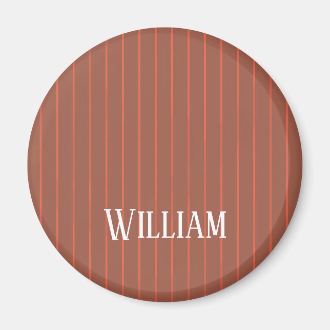 Aimant Pinstripes orange (Devant)