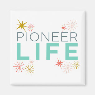 Aimant Pioneer Life Sparkly Colorée