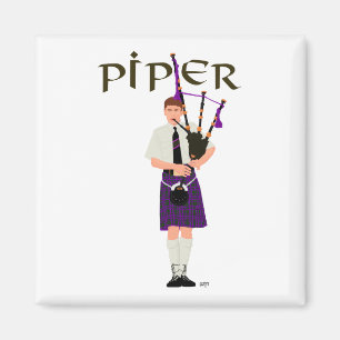 Aimant PIPER carreau violet