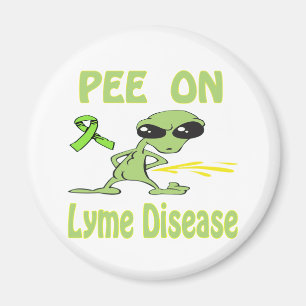 Aimant Pipi sur l'aimant de la maladie de Lyme