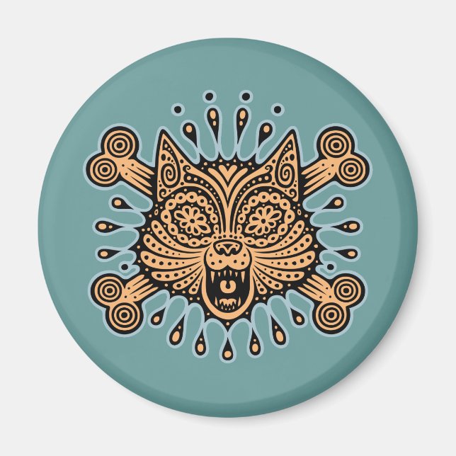 Aimant Pirate de chat sucre (Devant)