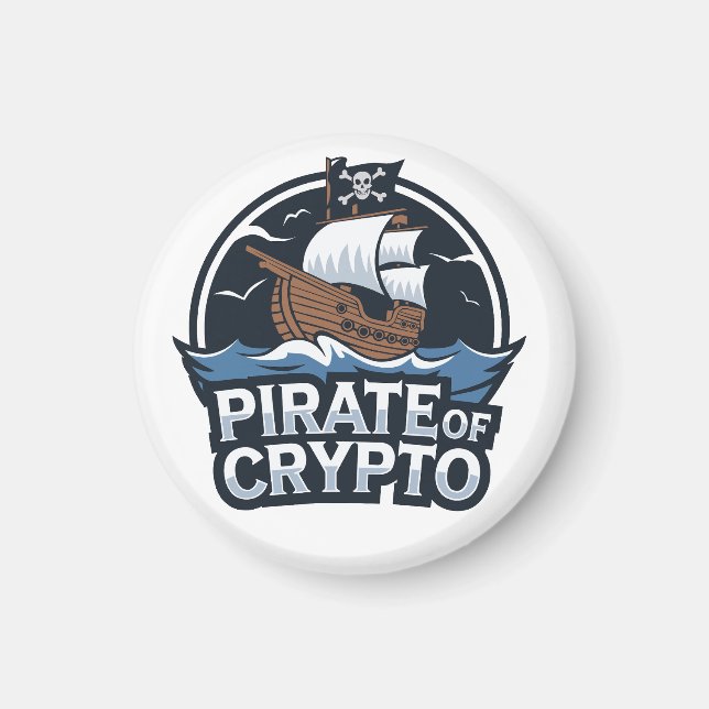 Aimant Pirate de Crypto (Devant)