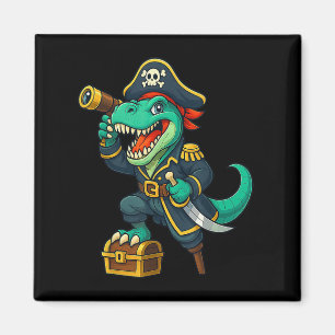 Aimant Pirate Dinosaure T Rex Red Bandana Funny Halloween