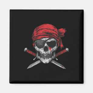Aimant Pirate Drapeau Crâne Et Crossbones Squelette Graph