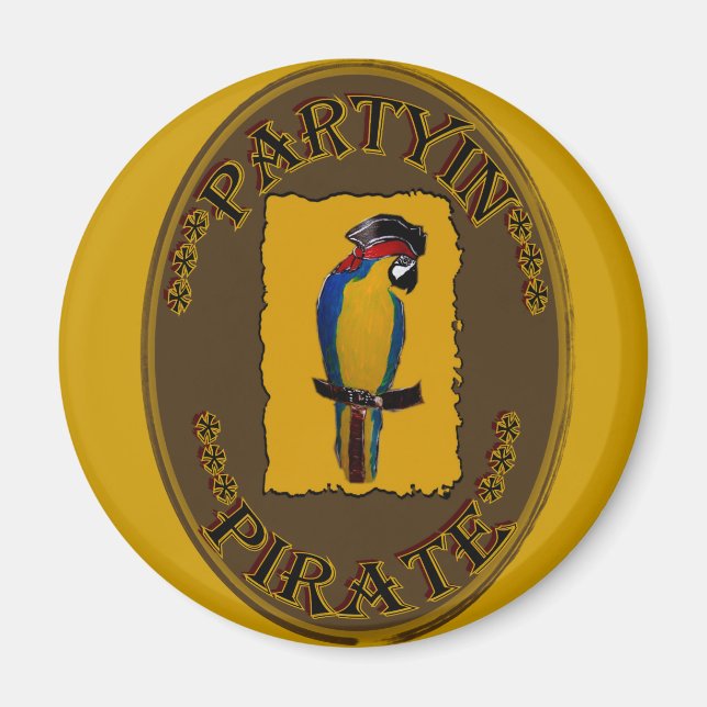 AIMANT PIRATE FÊTARD (Devant)