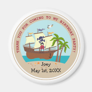 Aimant Pirate kid birthday