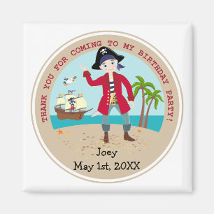 Aimant Pirate kid birthday