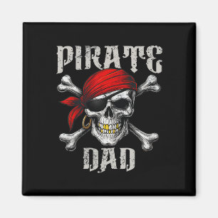 Aimant Pirate Papa Jolly roger Drapeau Et Crossbones Crân