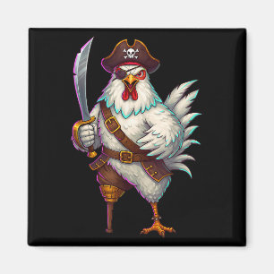 Aimant Pirate Poulet Drôle Costume D'Halloween Pour Homme