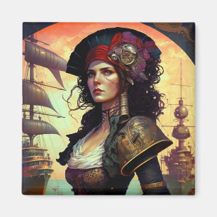 Aimant Pirate Woman Imaginaire Art