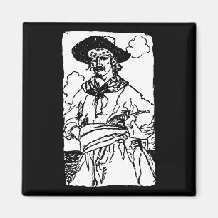 Aimant Pirates Anciens Croquis d'un Capitaine par Howard 
