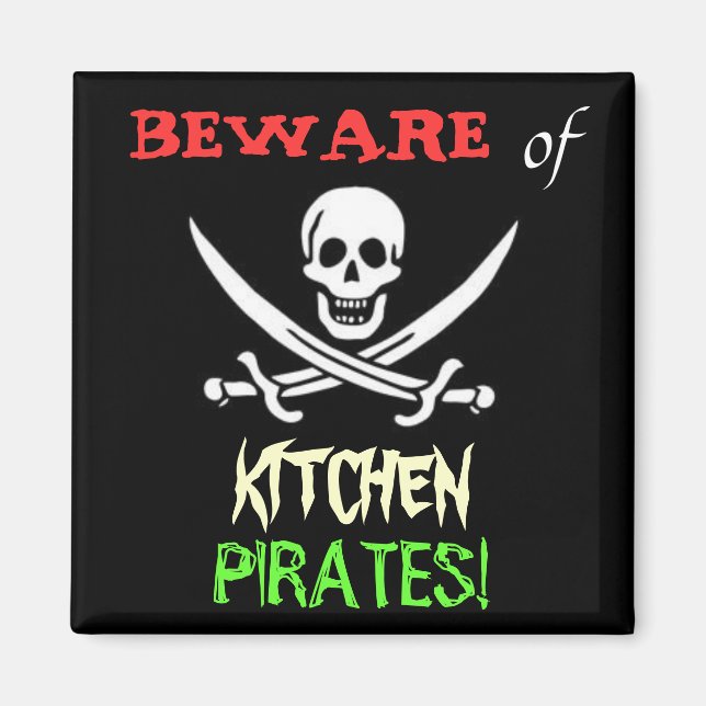 Aimant Pirates de cuisine (Devant)