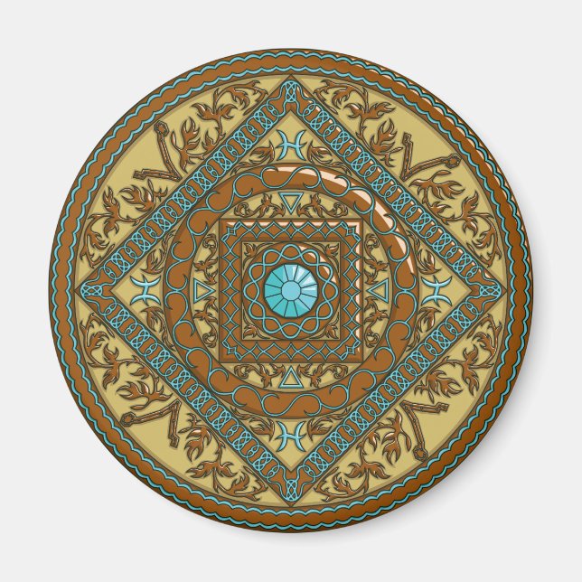 Aimant Pisces Mandala (Devant)