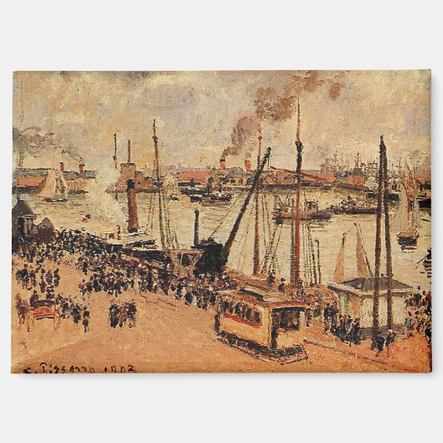 Aimant Pissarro - Le Port Le Havre (Recto)