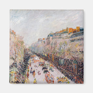 Aimant Pissarro - Montmartre, Mardi Gras sur le boulevard