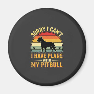 Aimant Pitbull Plans Amant de Chien de Coucher de Soleil