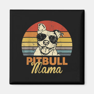 Aimant Pittie Mama Pitbull Chien Maman Amusante Fête des