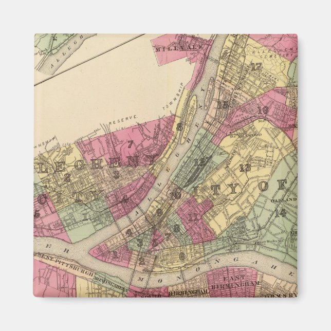 Aimant Pittsburgh, Allegheny (Devant)