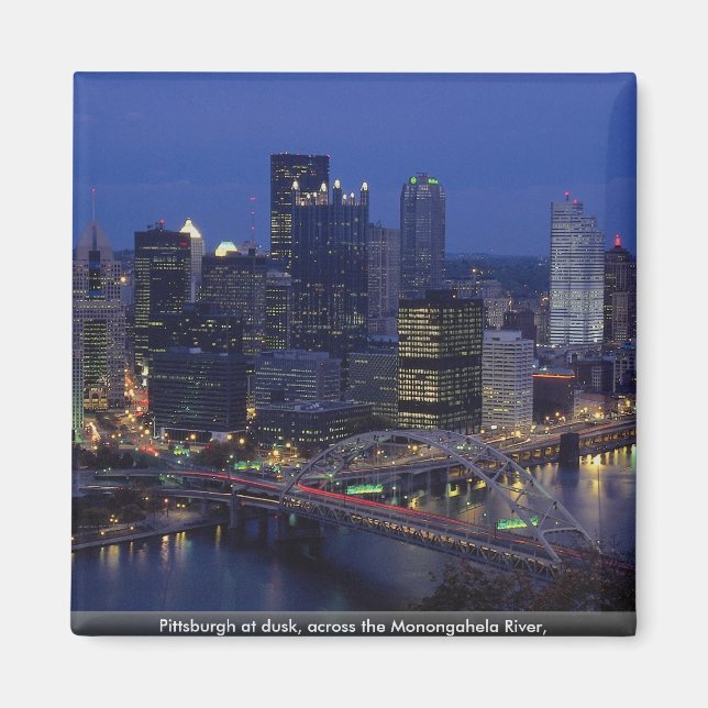 Aimant Pittsburgh au crépuscule, de l'autre côté de la ri (Devant)