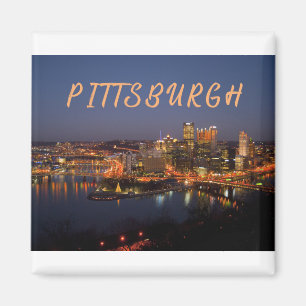 Aimant Pittsburgh, Pennsylvanie Downtown Night Time River