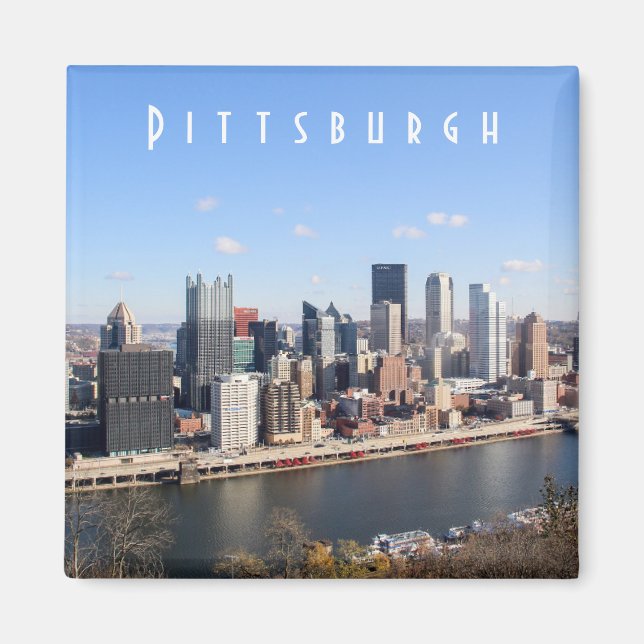 Aimant Pittsburgh Skyline (Devant)
