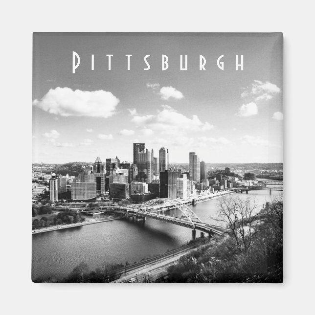 Aimant Pittsburgh Skyline (Devant)