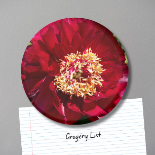 Aimant Pivoine rouge Karl Rosenfield