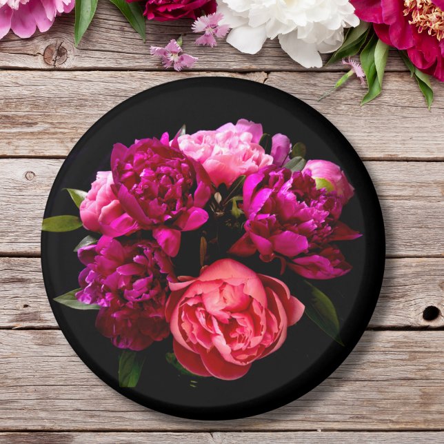 Aimant Pivoines roses et violettes dramatiques (Créateur téléchargé)