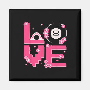 Aimant Pixel Art Retro 60s les années 70 Style Hippie ten