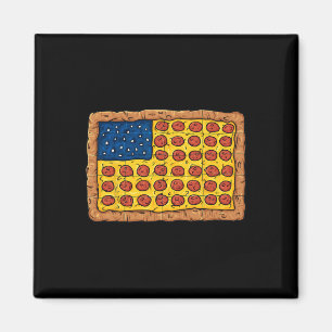 Aimant Pizza American Drapeau 4 juillet Fun Food Boys Gir