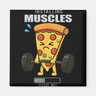 Aimant Pizza Deadlift Gym Rat Installation Muscle Lifting