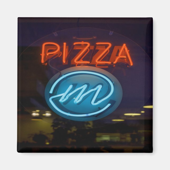 Aimant Pizza Neon Sign (Devant)
