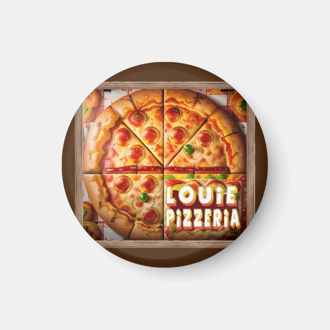 Aimant Pizza Pizzeria Design (Devant)