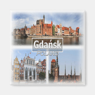 Aimant PL0022 Europe, Pologne, réfrigérateur Gdansk
