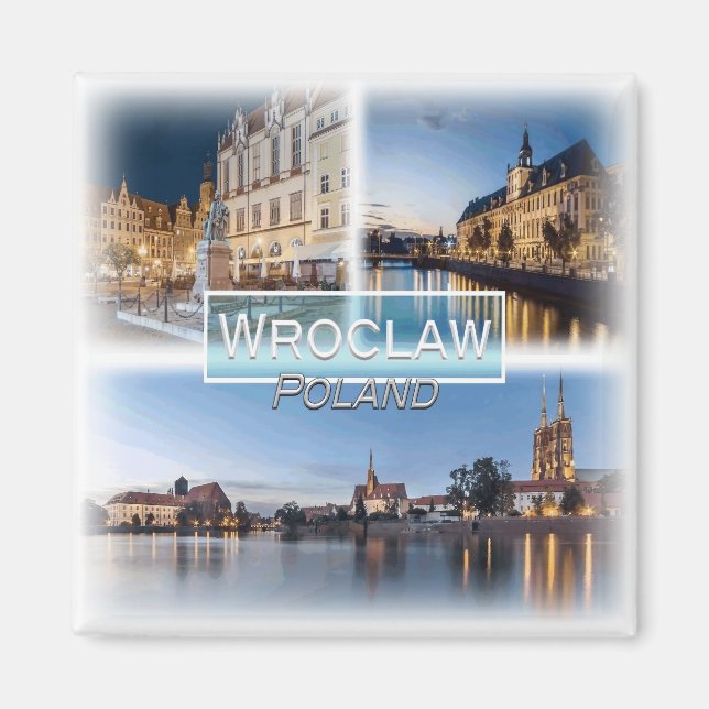 Aimant PL0028 Europe, Pologne, Wroclaw, Frigo (Devant)