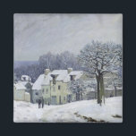 Aimant Place du Chenil à Marly-le-Roi, Neige, 1876<br><div class="desc">Place du Chenil à Marly-le-Roi,  Neige,  1876 | par Alfred Sisley | Lieu de l'art : Musée des Beaux-Arts,  Rouen,  France | Artiste anglais | Numéro de collection d'images : XOU28092</div>