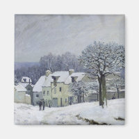 Place du Chenil à Marly-le-Roi, Neige, 1876
