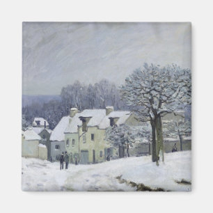 Aimant Place du Chenil à Marly-le-Roi, Neige, 1876