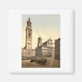 Aimant Place du marché, Augsburg, Bavière, Allemagne