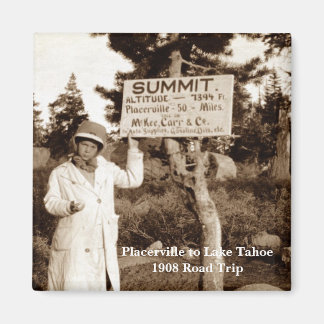 Aimant Placerville au lac Tahoe 1908 Voyage routier