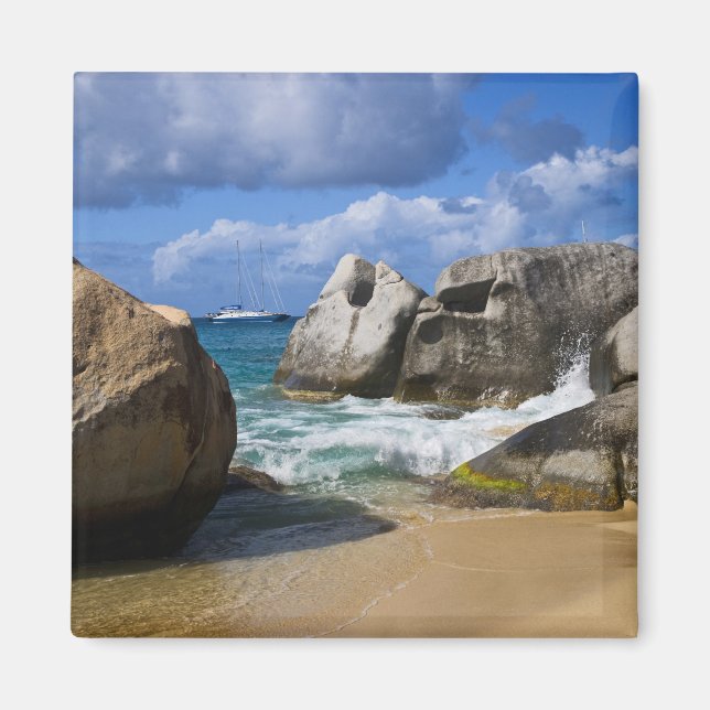 Aimant Plage à Virgin Gorda, Îles Vierges britanniques (Devant)