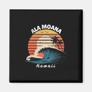 Aimant Plage Ala Moana Hawaii Femmes Hommes Planche à sur