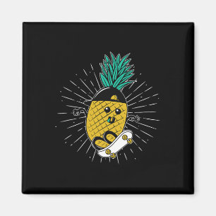 Aimant Plage Aloha Ananas Hawaï Skateboard - Ska