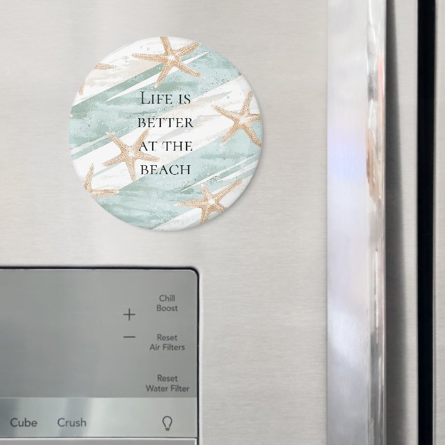 Aimant Plage Aqua Mint Starfish Grandes (In situ (réfrigérateur))