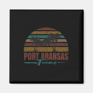 Aimant Plage Côte Ville Vacances Souvenir Port Aransas
