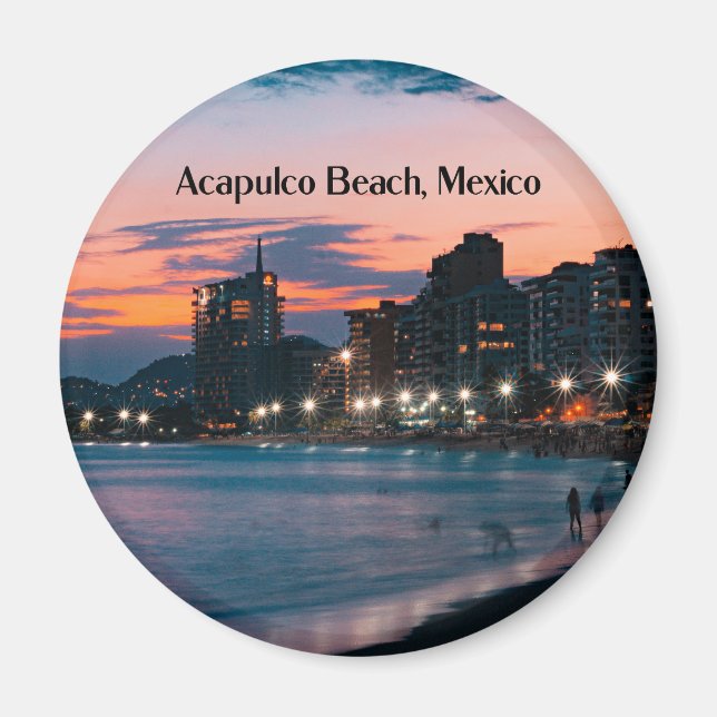Aimant Plage d'Acapulco, Mexique (Devant)