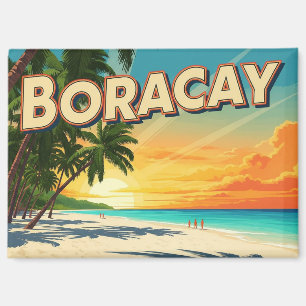 Aimant Plage de Boracay Philippines Vintage